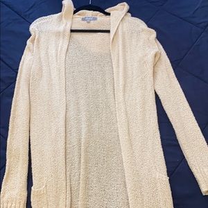 Marked Hooded Cardigan